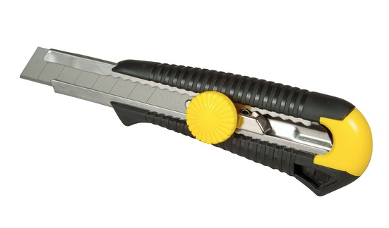 Nóż 18 mm DYNAGRIP z metalowym uchwytem do precyzyjnego cięcia materiałów | 0-10-418