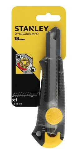 Nóż 18 mm DYNAGRIP z metalowym uchwytem do precyzyjnego cięcia materiałów | 0-10-418