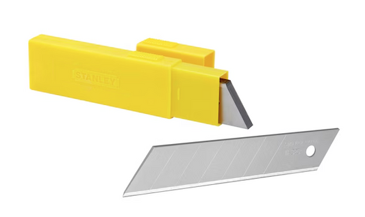 Ostrza łamane 25 mm, 10 sztuk na karcie, do nożyków i precyzyjnego cięcia | 0-11-325