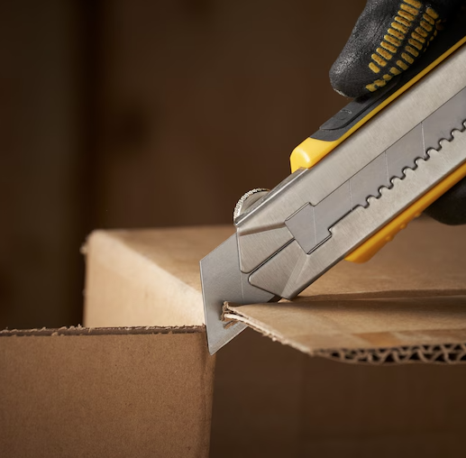 Ostrza łamane 25 mm, 10 sztuk na karcie, do nożyków i precyzyjnego cięcia | 0-11-325