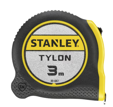 Miara Tylon 3 m x 12,7 mm w obudowie z tworzywa do dokładnego mierzenia długości | 1-30-687