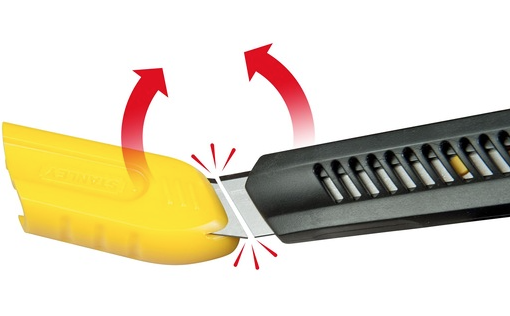 Nożyk łamany 18 mm w obudowie ABS do precyzyjnego cięcia papieru i folii | 1-10-151