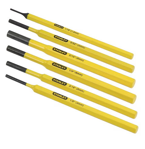 Punktaki zestaw 6 sztuk do precyzyjnego znakowania drewna i innych materiałów | 4-18-226