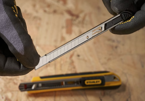 Ostrza łamane 9 mm, 10 sztuk, do nożyków i precyzyjnego cięcia papieru i folii | 0-11-300