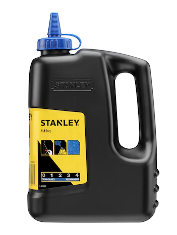 Kreda traserska niebieska 1000 g do precyzyjnego znakowania linii na materiałach budowlanych | 1-47-917