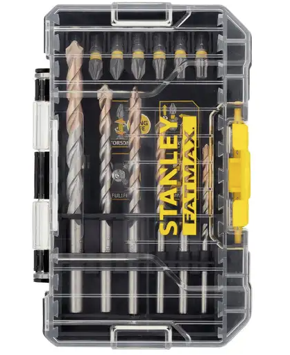 Zestaw końcówek udarowych i wierteł 19 sztuk do wiercenia i wkręcania w różne materiały | STA88552-XJ