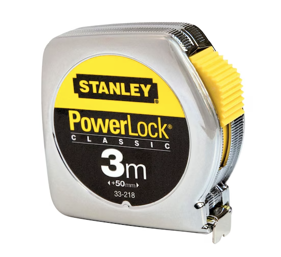 Miara stalowa Powerlock 3 m x 12,7 mm w metalowej obudowie do dokładnego mierzenia | 1-33-218