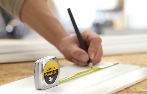 Miara stalowa Powerlock 3 m x 12,7 mm w metalowej obudowie do dokładnego mierzenia | 1-33-218