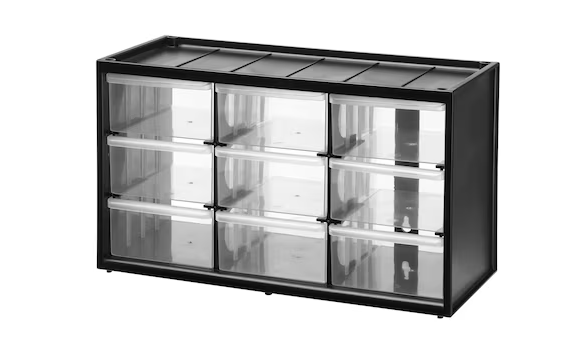 Organizer stojący z 9 szufladami do przechowywania narzędzi i drobnych akcesoriów | 1-93-978