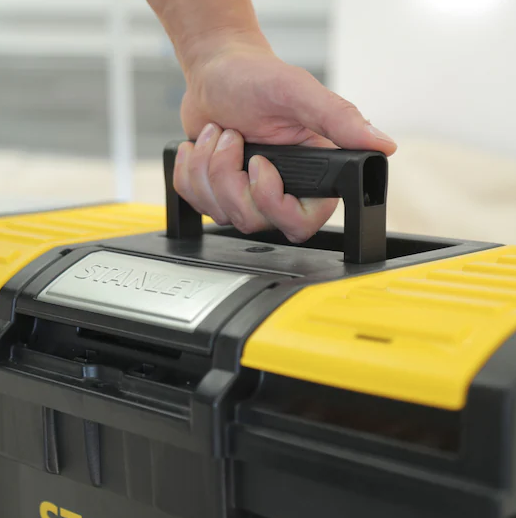 Skrzynka narzędziowa Stanley Basic 19 do przechowywania i transportu narzędzi w domu i warsztacie | 1-79-217