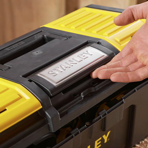 Skrzynka narzędziowa Stanley Basic 19 do przechowywania i transportu narzędzi w domu i warsztacie | 1-79-217