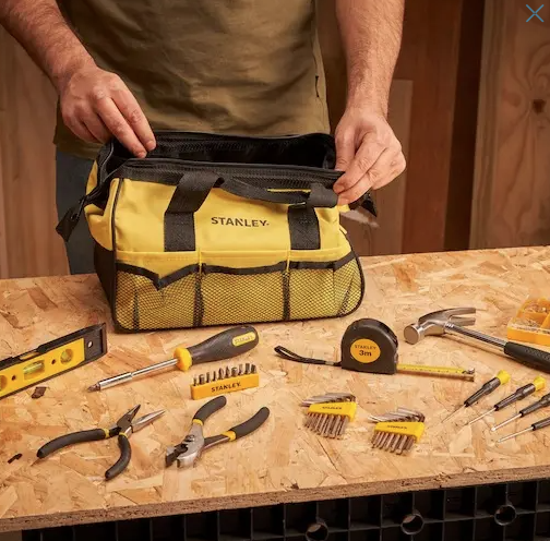 Zestaw narzędzi 38 sztuk w torbie do uniwersalnego użytku w domu i warsztacie | STMT0-74101