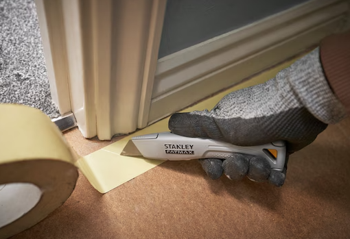 Nóż metalowy z pokrętłem i ostrzem trapezowym do precyzyjnego cięcia materiałów w domu i warsztacie  | FMHT10501-0