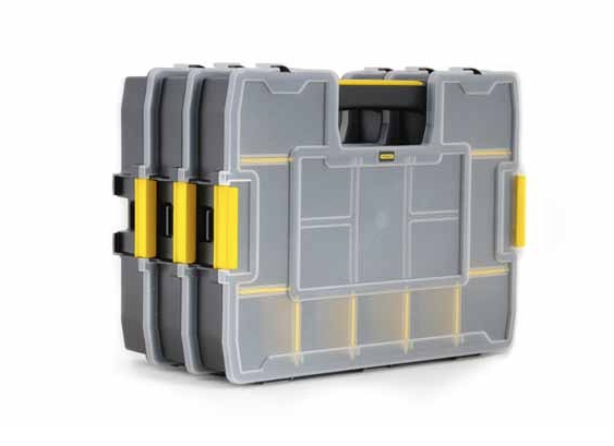 Zestaw 3 organizerów SortMaster do przechowywania narzędzi i drobnych akcesoriów w warsztacie| 1-97-487