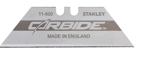 Ostrza trapezowe CARBIDE BLADE, 10 sztuk, do nożyków i precyzyjnego cięcia różnych materiałów| 2-11-800