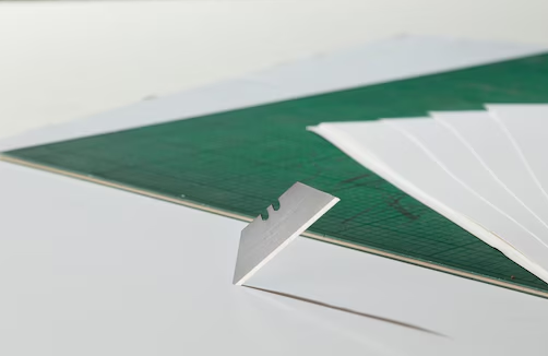 Ostrza trapezowe 1992, 62 mm, 100 sztuk do nożyków i precyzyjnego cięcia różnych materiałów| 1-11-921