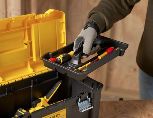 Skrzynka narzędziowa ESSENTIAL 19" z organizerem do przechowywania i transportu narzędzi | STST75787-1