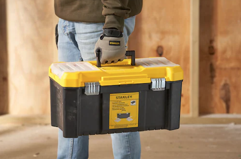 Skrzynka narzędziowa ESSENTIAL 19" z organizerem do przechowywania i transportu narzędzi | STST75787-1