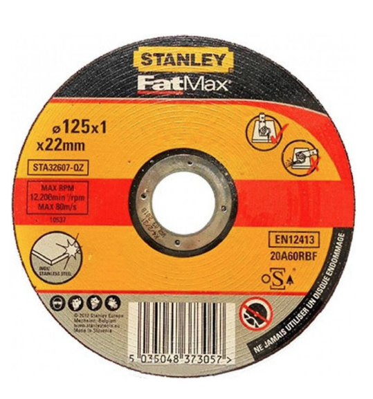 Tarcza do cięcia stali INOX 125x1,0 mm – trwała i precyzyjna tarcza szlifierska | STA32607-QZ