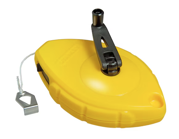 Zestaw do trasowania: sznur traserski, kreda i poziomica sznurkowa  | 0-47-443