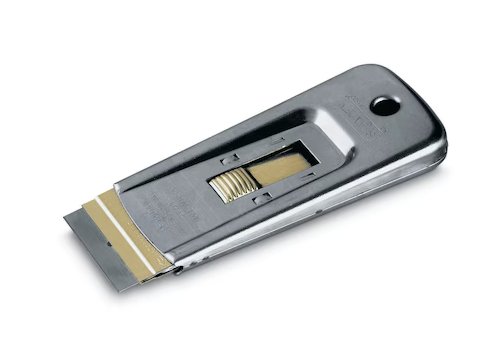 Skrobak z wymiennym ostrzem i 5 dodatkowymi ostrzami| 0-28-500