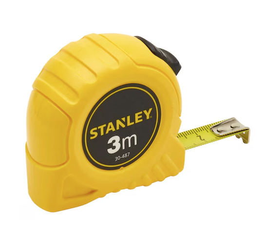 Miara 3 m x 12,7 mm w obudowie z tworzywa – praktyczne i trwałe narzędzie pomiarowe | 0-30-487