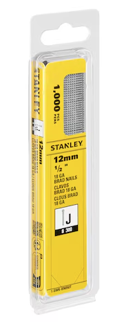 Gwoździe typ J 12 mm/5/8" 18GA – wytrzymałe gwoździe do tapicerki i prac warsztatowych | 1-SWK-BN050T