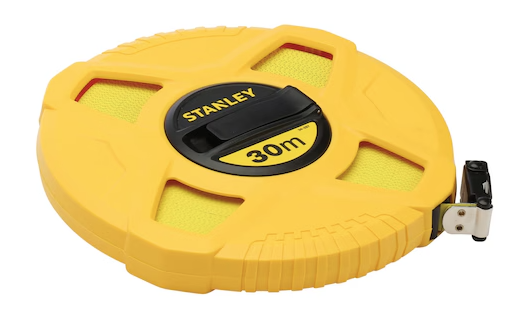 Miara 30 m x 12,7 mm z włókna szklanego – trwałe i wygodne narzędzie pomiarowe | 0-34-297