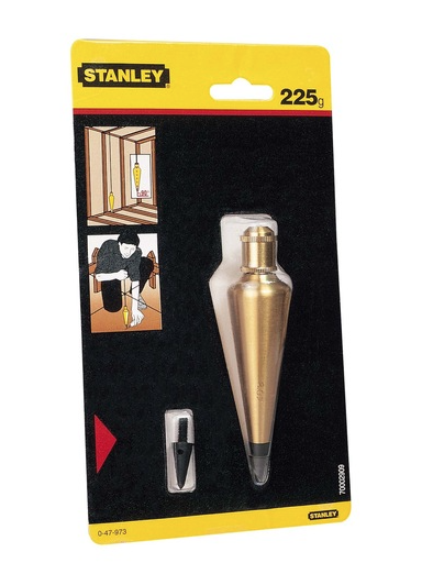 Precyzyjny pion pomiarowy 225 g – trwałe narzędzie do dokładnego ustawiania i poziomowania | 0-47-973