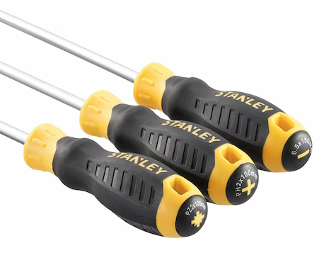 Zestaw 3 wkrętaków CUSHION GRIP – wygodne i trwałe narzędzia do montażu | STHT16168-0