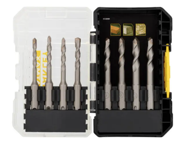 Zestaw wierteł SDS+ 110 mm, 8 sztuk do betonu i profesjonalnych prac budowlanych | STA88555-XJ