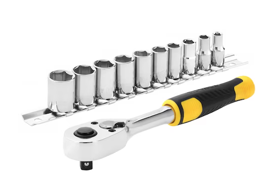 Zestaw grzechotka 1/4" i akcesoria do napraw i prac mechanicznych 11 szt. | STMT82666-0