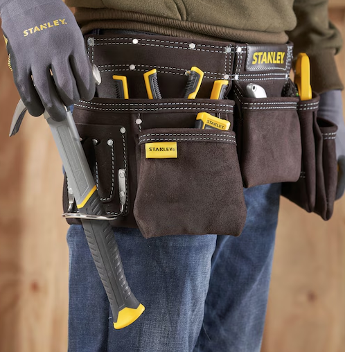 Pas monterski z trzema kieszeniami do narzędzi, idealny do prac montażowych i serwisowych | STST1-80113