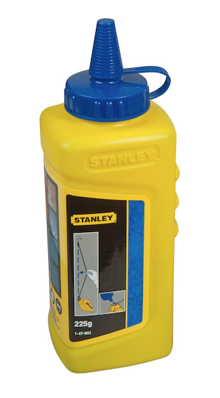 Kreda traserska niebieska 225 g do oznaczania linii w pracach budowlanych | 1-47-803