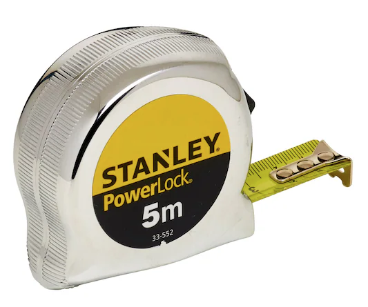 Miara zwijana Mikropowerlock 5 m x 19 mm do precyzyjnego mierzenia w domu i warsztacie | 0-33-552