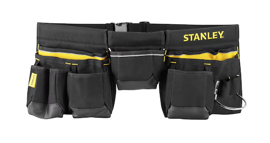 Pas monterski z dwiema kieszeniami do narzędzi, idealny do prac montażowych i serwisowych | 1-96-178
