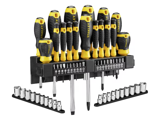 Zestaw 57 wkrętaków do prac precyzyjnych i montażowych w domu oraz warsztacie | STHT0-62143