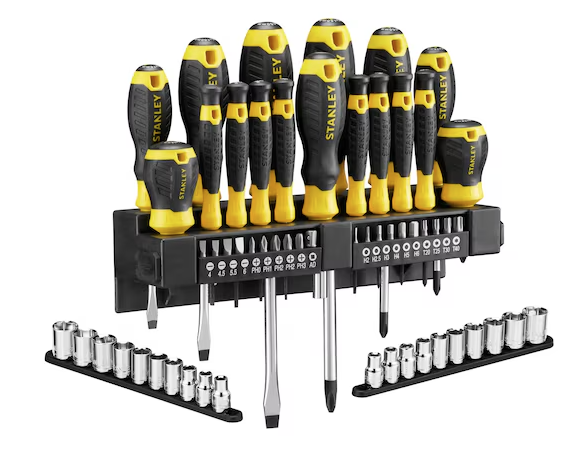 Zestaw 57 wkrętaków do prac precyzyjnych i montażowych w domu oraz warsztacie | STHT0-62143
