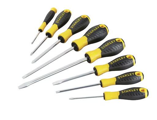 Zestaw 8 wkrętaków Essential do prac precyzyjnych i drobnych napraw w domu i warsztacie | STHT0-60210