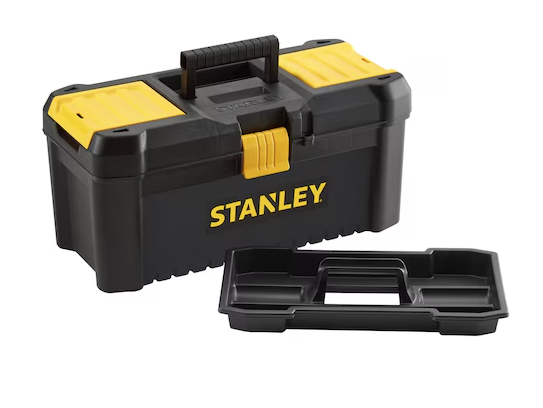 Skrzynka narzędziowa ESSENTIAL 16" z plastikowym zatrzaskiem do przechowywania narzędzi | STST1-75517