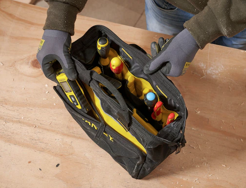 Torba narzędziowa 12" do przenoszenia i przechowywania narzędzi w domu i warsztacie | 1-93-330