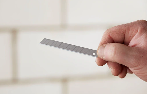 Ostrza łamane 9 mm, zestaw 10 opakowań po 10 sztuk do noży | 1-11-300