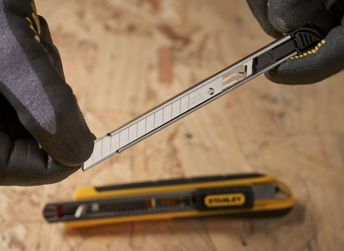 Ostrza łamane 9 mm, zestaw 10 opakowań po 10 sztuk do noży | 1-11-300