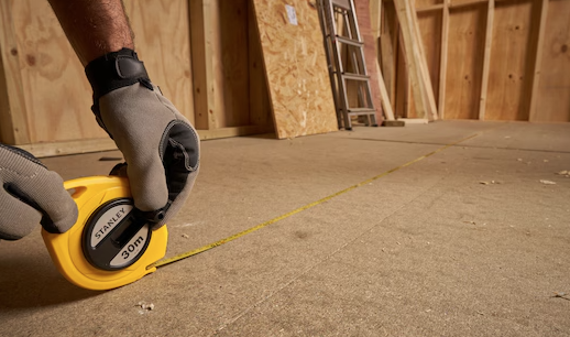 Miara stalowa 30 m x 9,5 mm w kasetce do precyzyjnego mierzenia w domu i na budowie | 0-34-108