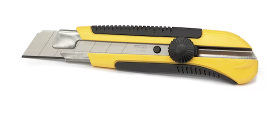 Nóż łamany 25 mm do papieru, kartonu i materiałów | 1-10-425