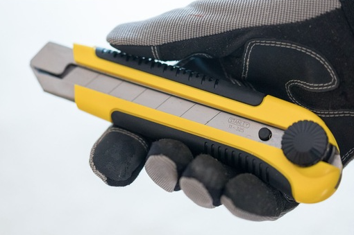 Nóż łamany 25 mm do papieru, kartonu i materiałów | 1-10-425