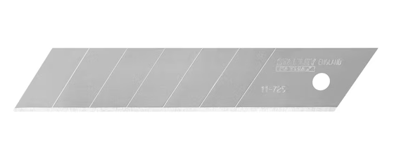 Ostrza łamane FatMax 25 mm, 10 sztuk, ułatwiające precyzyjne cięcie materiałów | 2-11-725