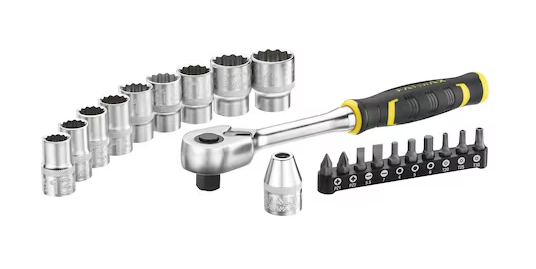 Zestaw z grzechotką 1/2" z nasadkami i bitami ułatwiający precyzyjne wkręcanie | FMMT82681-0