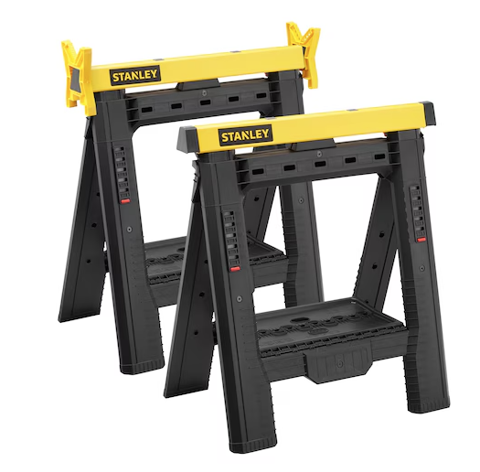Stojak/kobyłka regulowana 2 szt. ułatwiająca stabilne podparcie i bezpieczne prace warsztatowe | STST1-70559