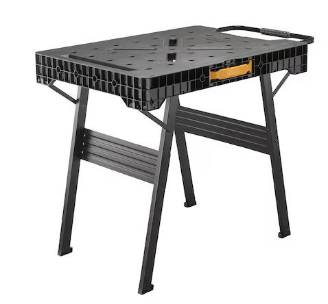 Stół składany FatMax Express ułatwiający szybkie rozkładanie i wygodne prace warsztatowe | FMST1-75672